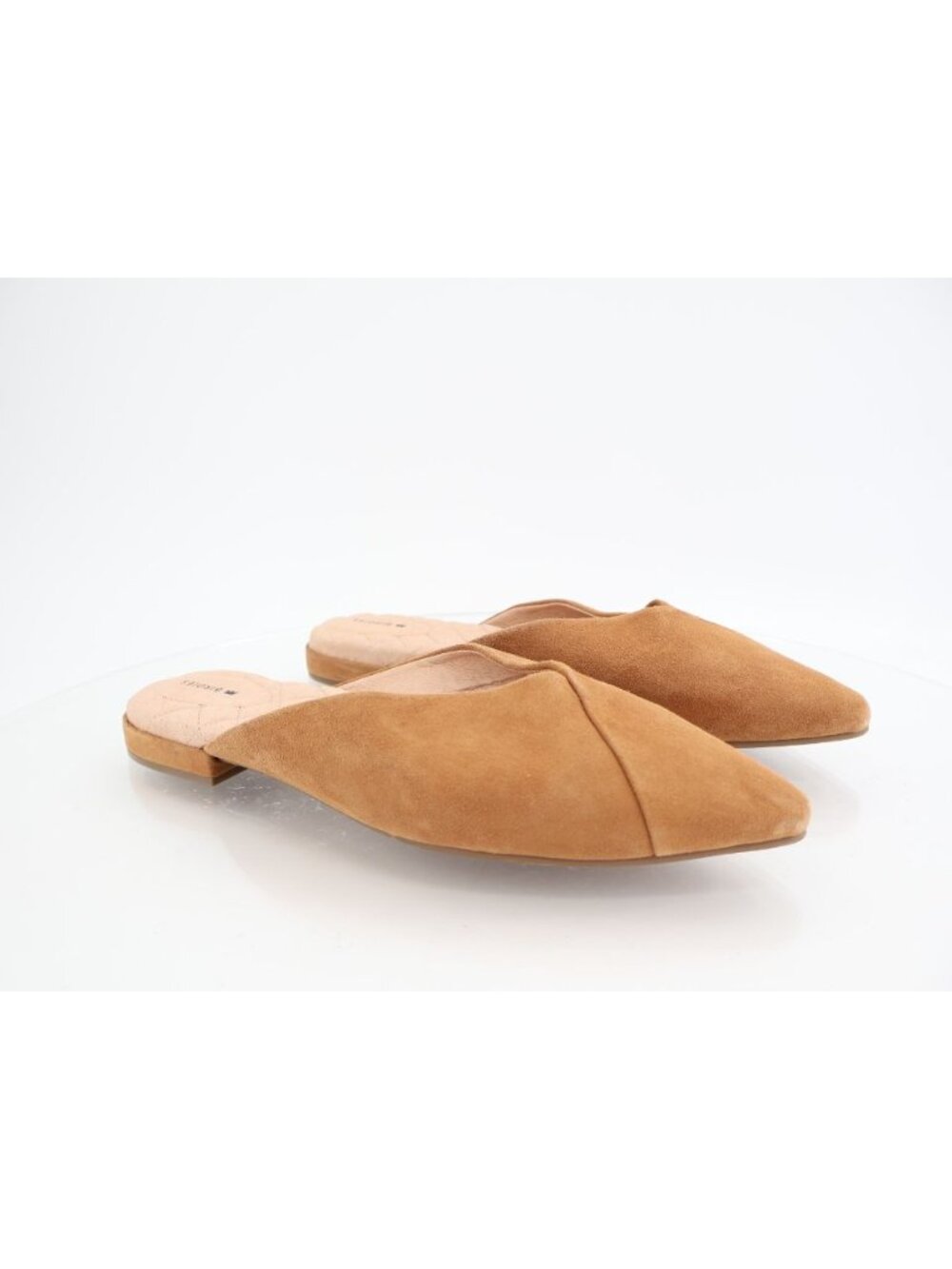 Birdies The Swan Mule Slide Slip-On Women’s Size 11 Brown Suede Flat Pointy